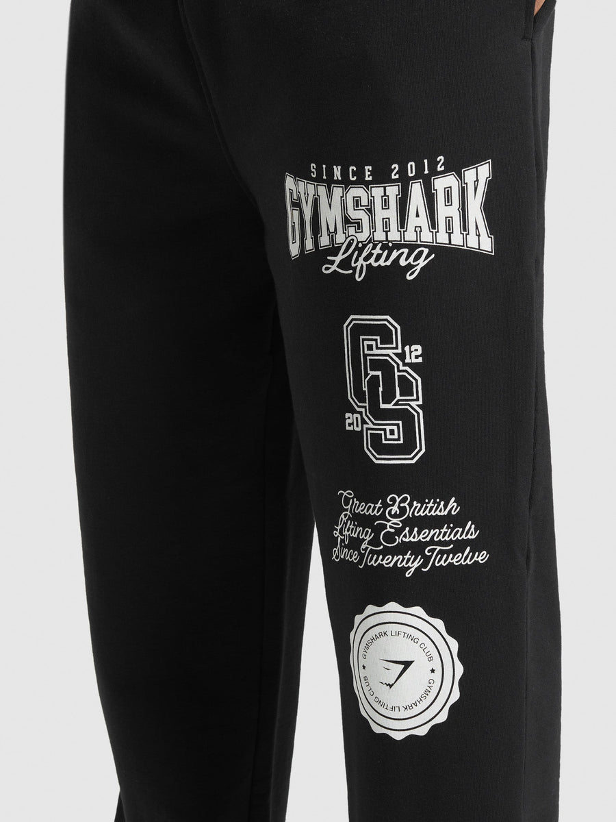 Gymshark Lifting Essentials Straight Leg Pant — Black — 6