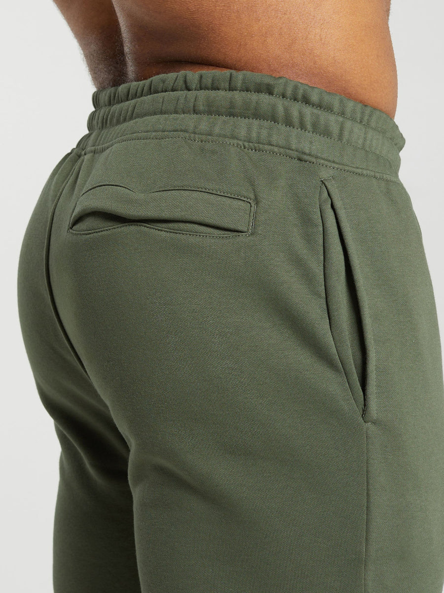 Gymshark Crest Joggers — Core Olive — 5