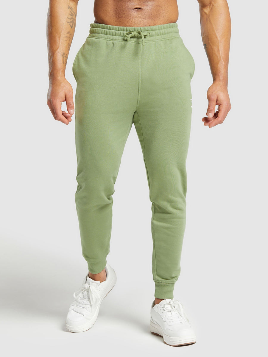Gymshark Crest Joggers — Natural Sage Green — 1