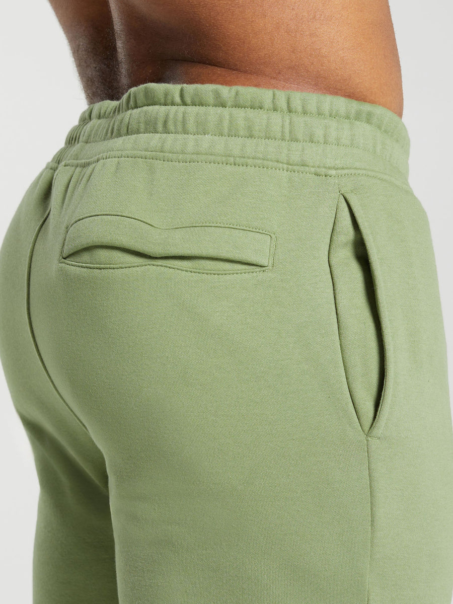 Gymshark Crest Joggers — Natural Sage Green — 5
