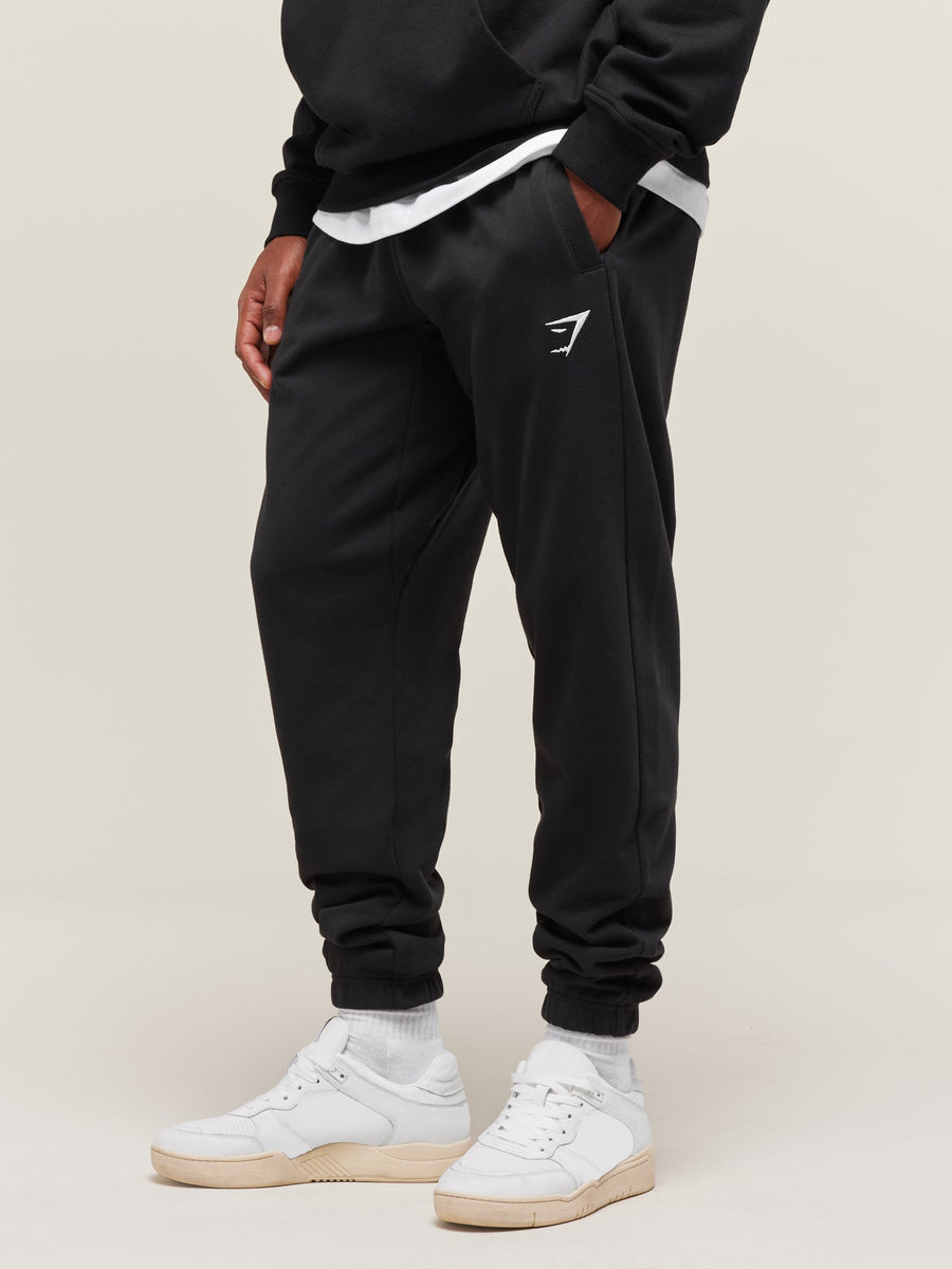 Gymshark Essential Oversized Joggers — Black — 3