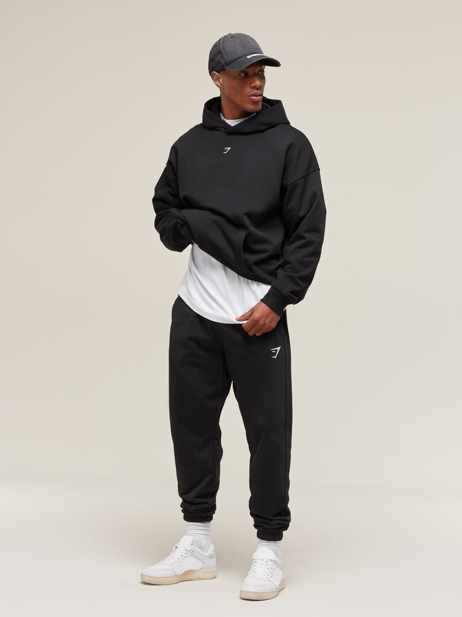 Gymshark Essential Oversized Joggers — Black — 5