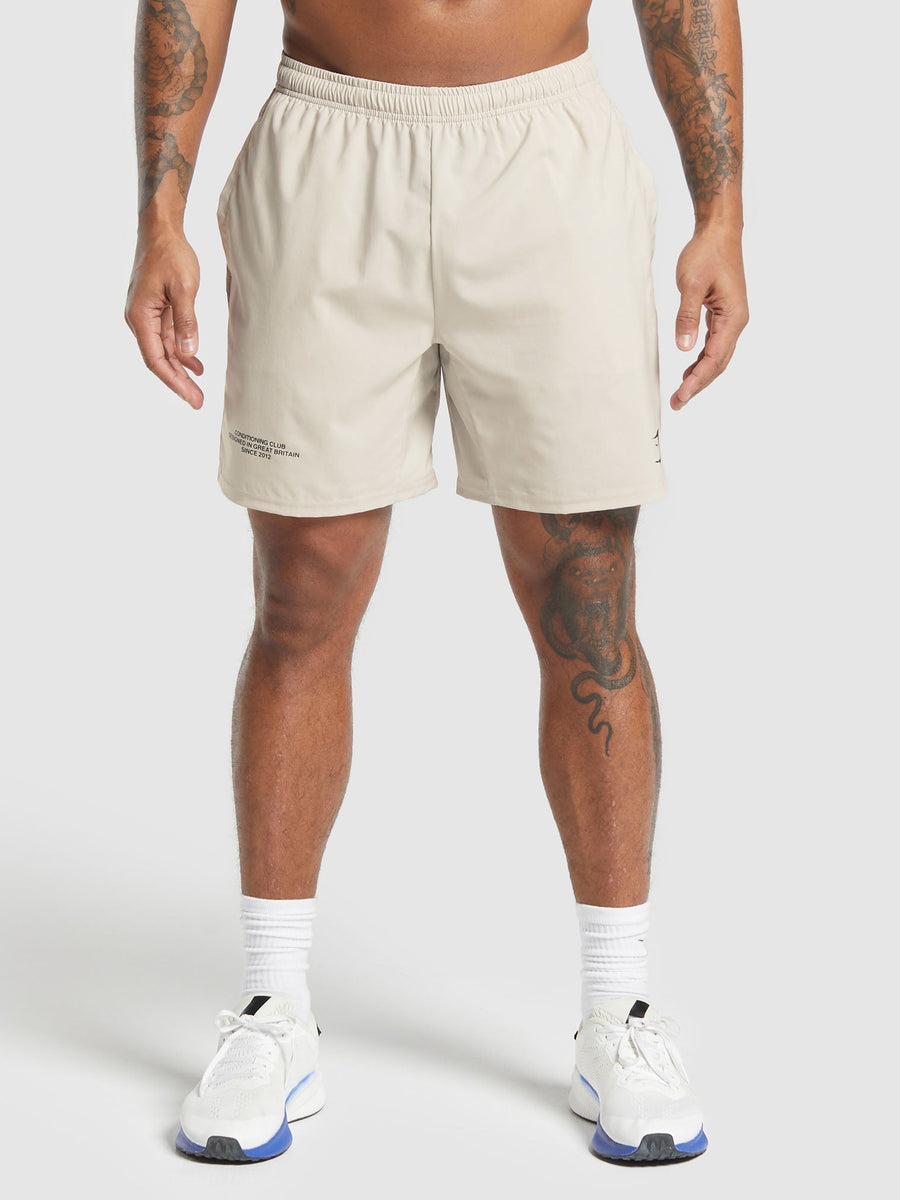 Gymshark Conditioning Club Shorts — Pebble Grey — 1