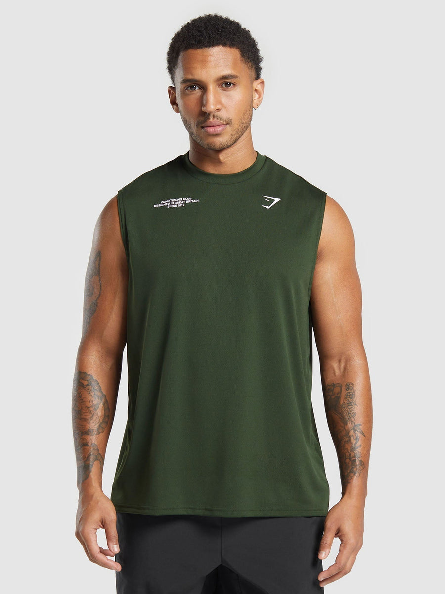 Gymshark Conditioning Club Tank — Trail Green — 2