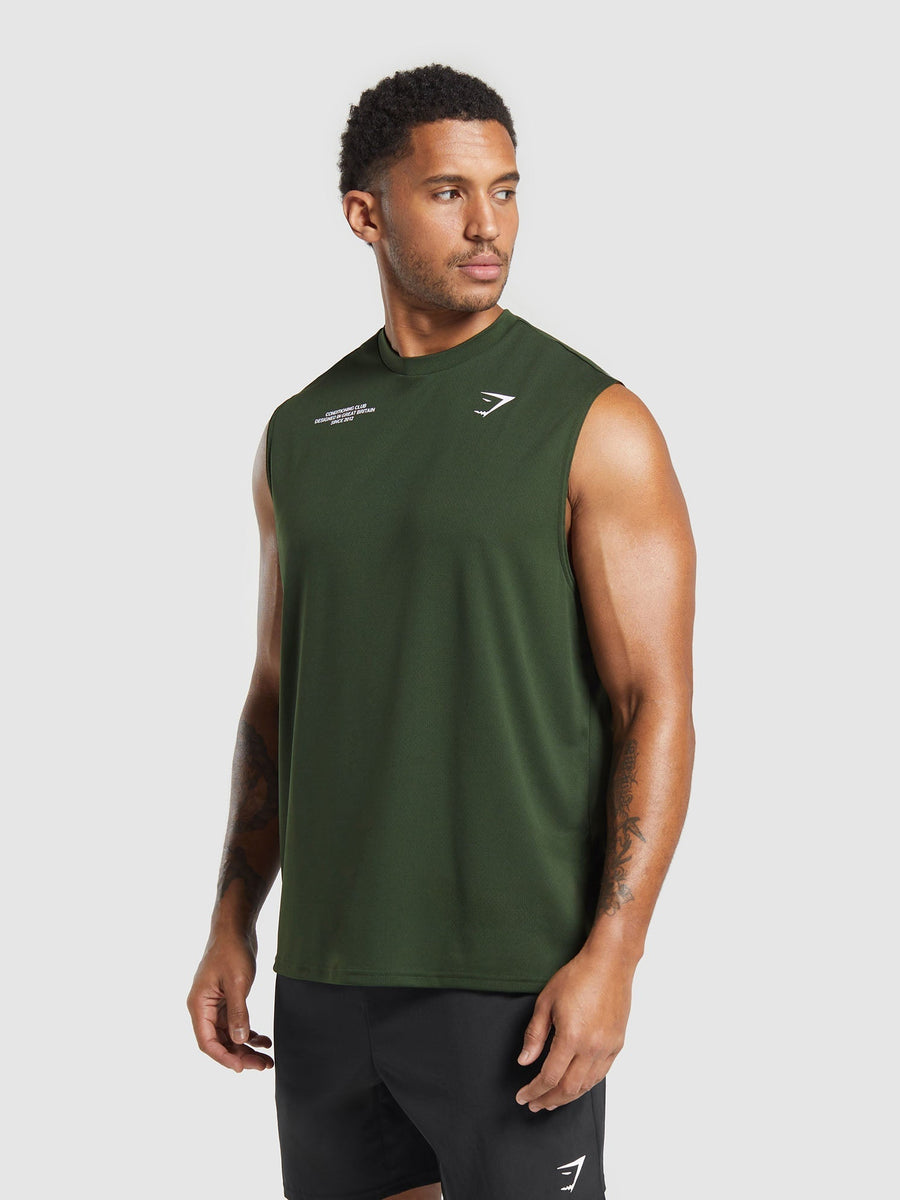Gymshark Conditioning Club Tank — Trail Green — 3