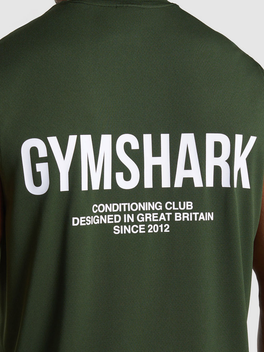 Gymshark Conditioning Club Tank — Trail Green — 6