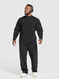 Gymshark Heavyweight Long Sleeve T-Shirt — Black — 4