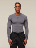 Gymshark Element Baselayer Long Sleeve T-Shirt — Dark Grey — 1