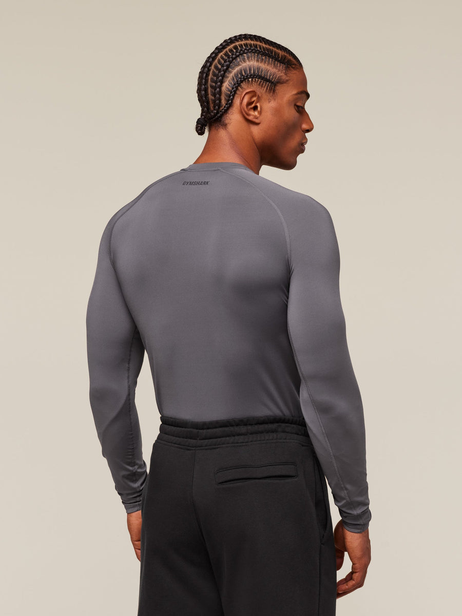 Gymshark Element Baselayer Long Sleeve T-Shirt — Dark Grey — 2