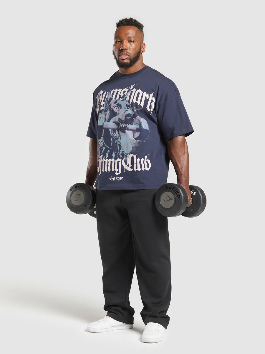Gymshark Doberman Graphic T-Shirt — Heavy Blue — 3