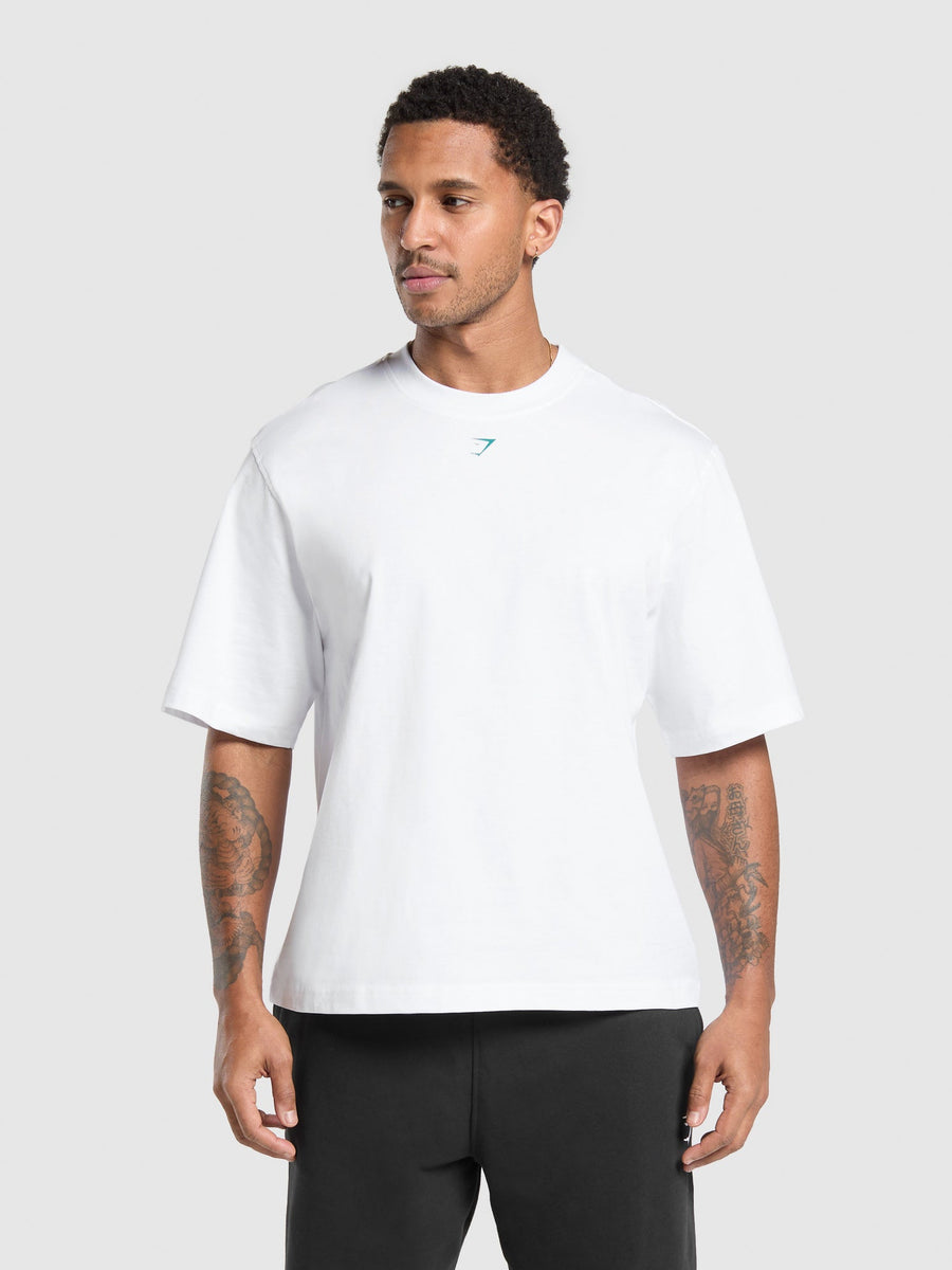 Gymshark EST 2012 T-Shirt — White — 2