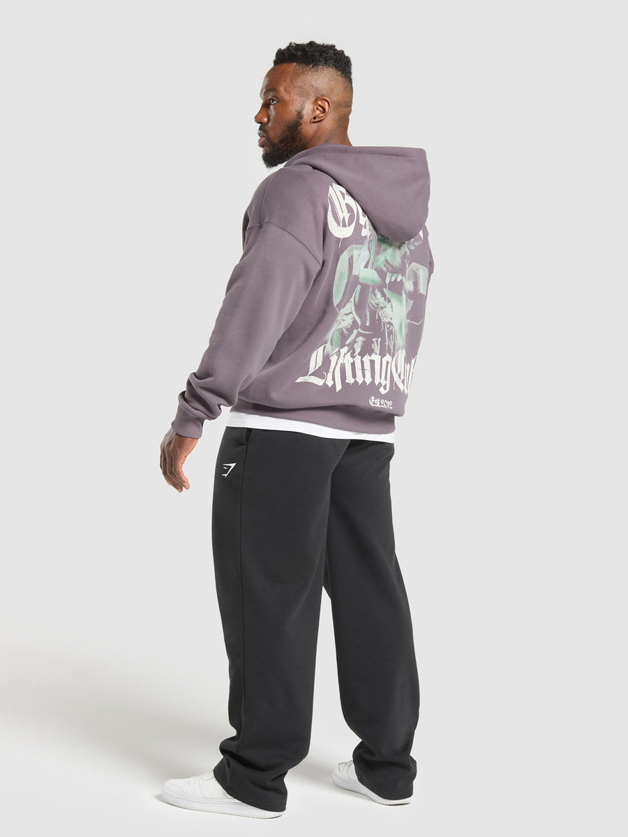 Gymshark Doberman Graphic Hoodie — Brushed Purple — 4
