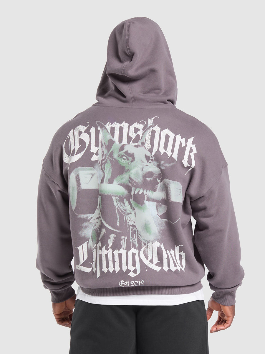 Gymshark Doberman Graphic Hoodie — Brushed Purple — 5
