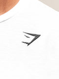Gymshark Crest T-Shirt (Tall) — White — 4