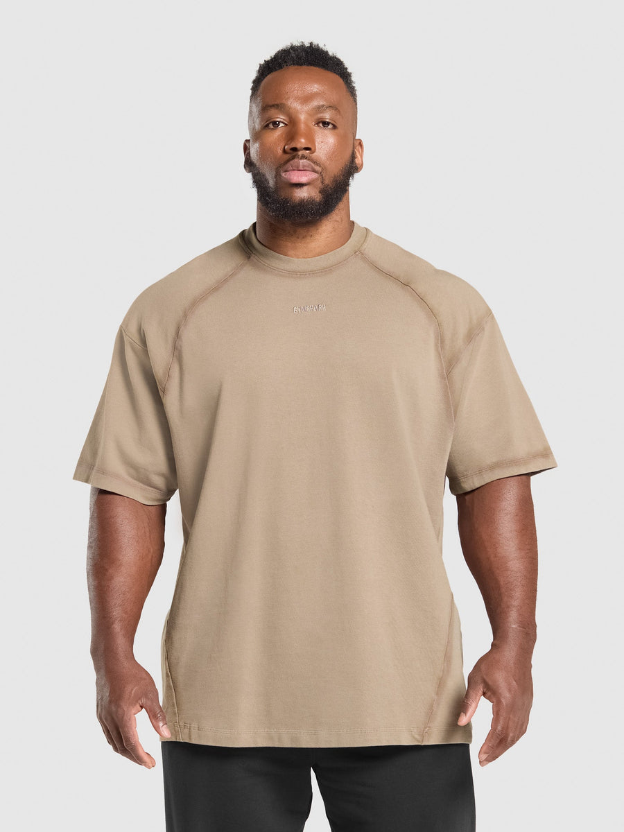 Gymshark Heavyweight T-Shirt — Lifestyle Brown — 1