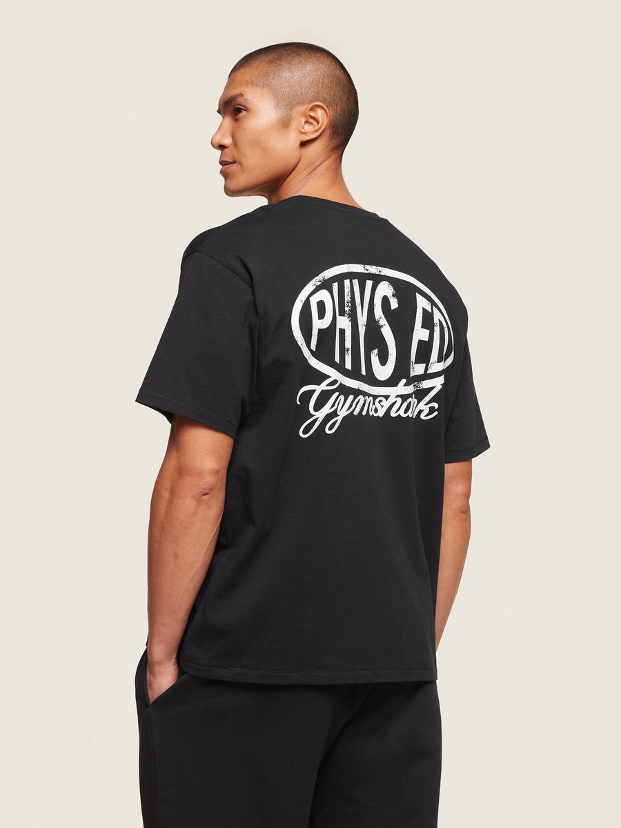 Gymshark Phys Ed T-Shirt — Black — 1
