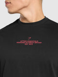 Gymshark Lifting Club Graphic T-Shirt — Black — 4