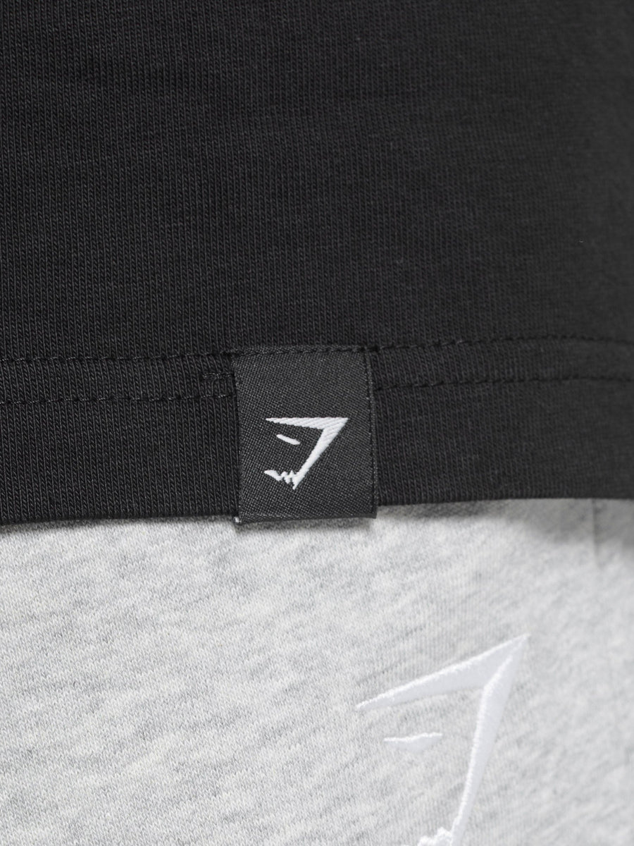 Gymshark Lifting Club Graphic T-Shirt — Black — 6