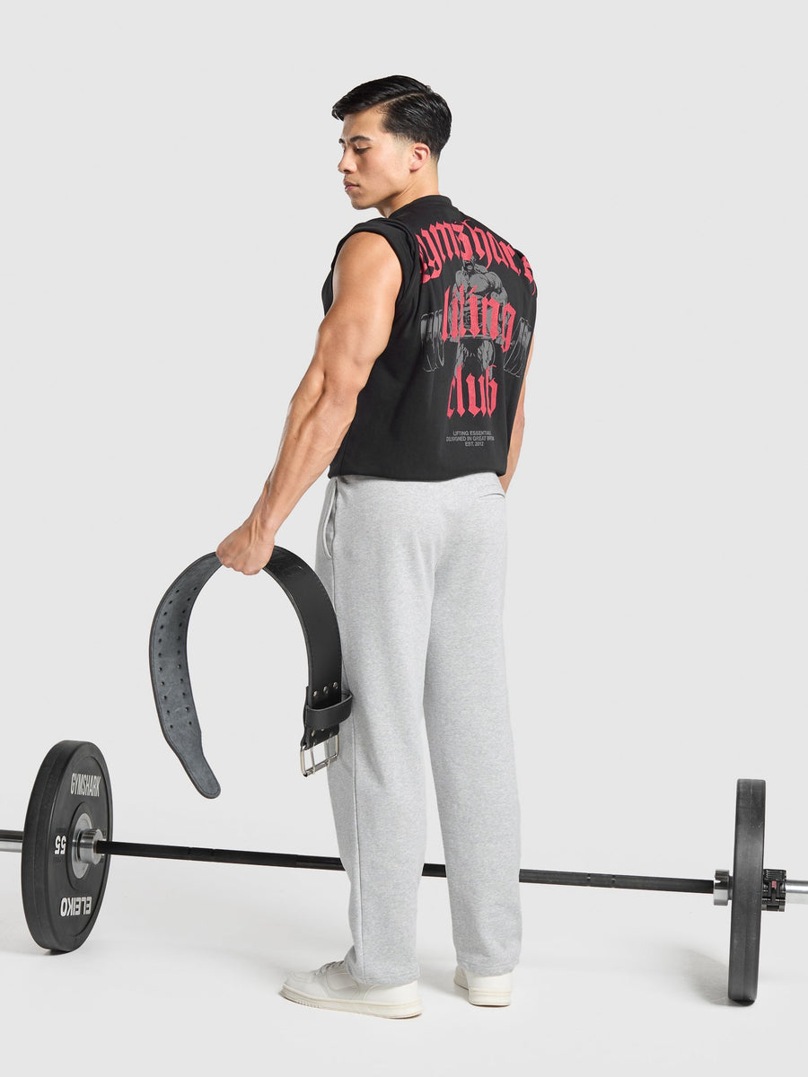 Gymshark Lifting Club Graphic T-Shirt — Black — 8