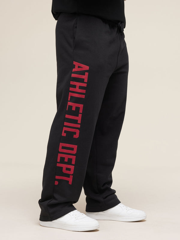 Gymshark Athletic Department Straight Leg Joggers — Black