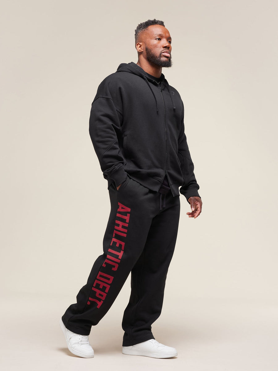 Gymshark Athletic Department Straight Leg Joggers — Black — 4