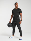 Gymshark Hybrid Woven Joggers — Black — 4