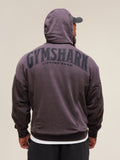 Gymshark Heritage Washed Hoodie — Plum Brown/Acid Wash Small Ball — 1