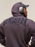 Gymshark Heritage Washed Hoodie — Plum Brown/Acid Wash Small Ball — 5