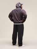 Gymshark Heritage Washed Hoodie — Plum Brown/Acid Wash Small Ball — 6