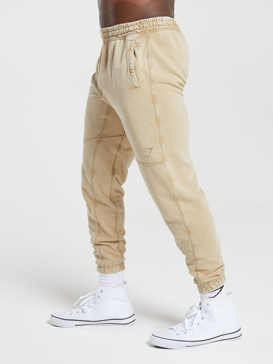 Gymshark Power Washed Jogger — Desert Beige/Acid Wash Small Ball — 3