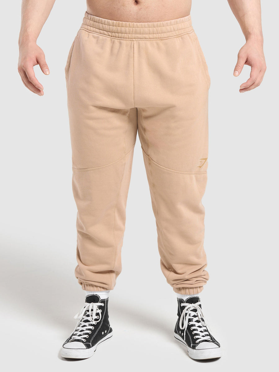 Gymshark Power Washed Jogger — Deep Fawn Brown/Acid Wash Small Ball — 1
