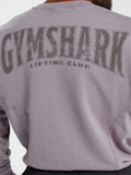 Gymshark Heritage Washed Crew — Fog Purple/Acid Wash Small Ball — 5