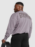 Gymshark Heritage Washed Crew — Fog Purple/Acid Wash Small Ball — 6