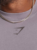 Gymshark Heritage Washed Crew — Fog Purple/Acid Wash Small Ball — 7