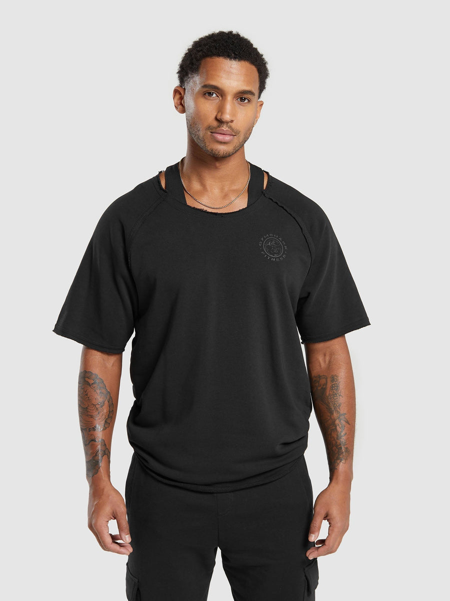 Gymshark Legacy Rag top — Black — 2