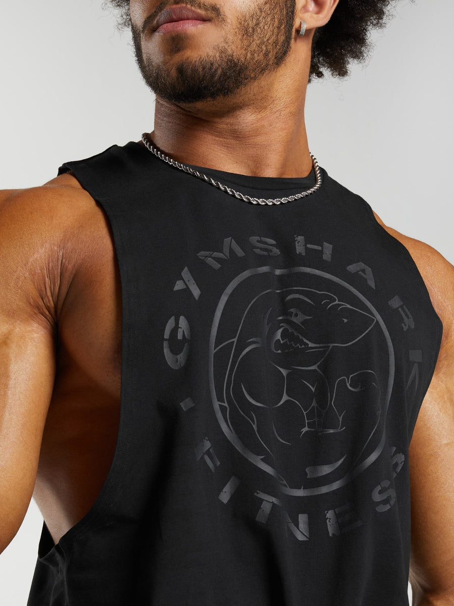 Gymshark Legacy Drop Arm Tank — Black — 2
