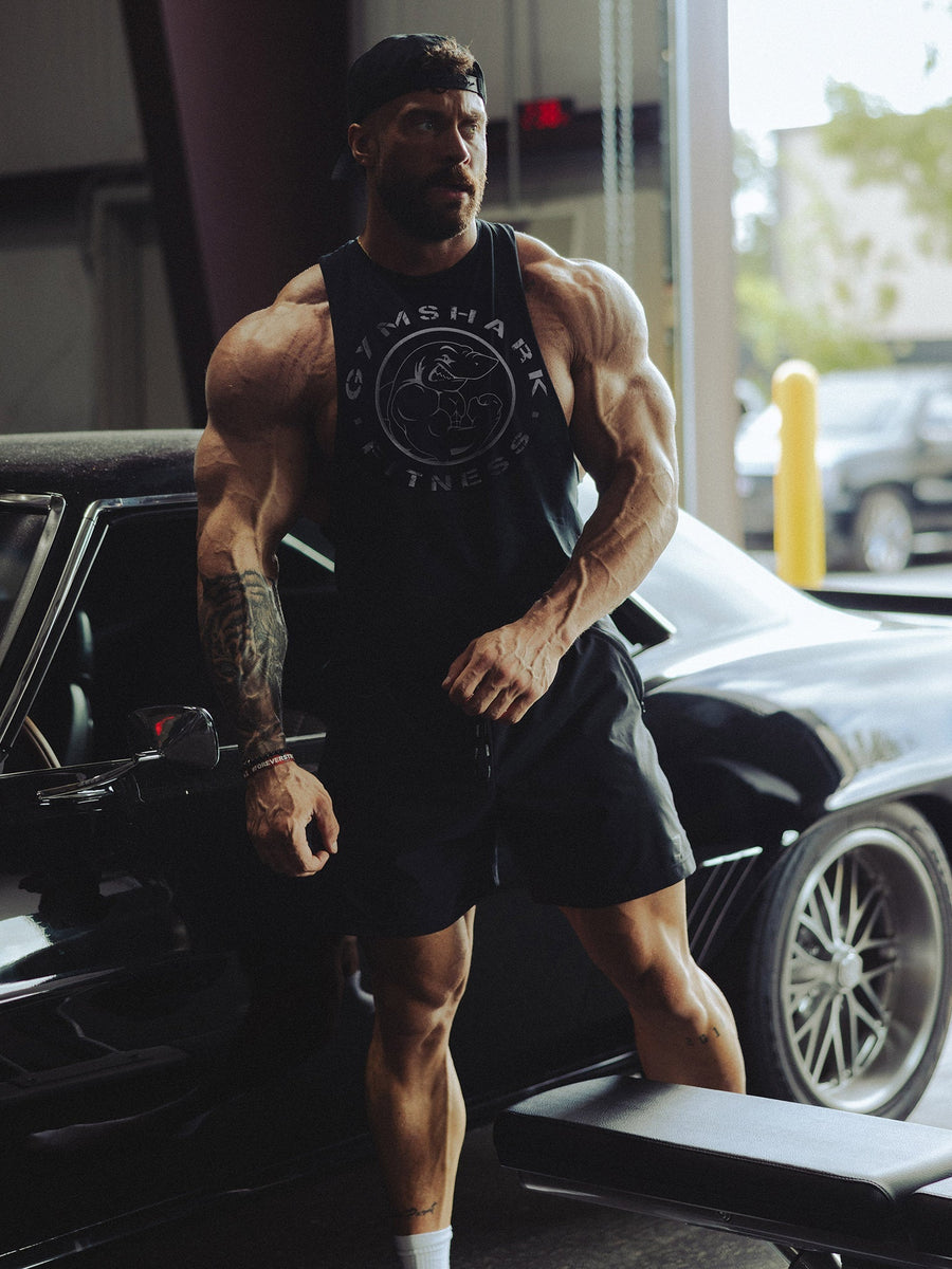 Gymshark Legacy Drop Arm Tank — Black — 1