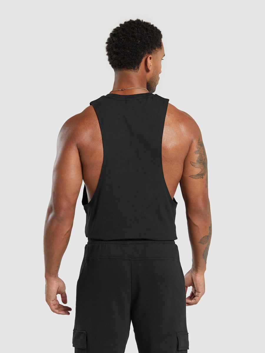 Gymshark Legacy Drop Arm Tank — Black — 6