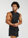 Gymshark Legacy Drop Arm Tank — Black — 8