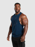 Gymshark Legacy Drop Arm Tank — Navy — 3