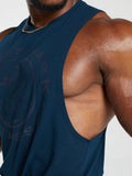 Gymshark Legacy Drop Arm Tank — Navy — 6