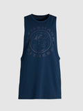 Gymshark Legacy Drop Arm Tank — Navy — 8