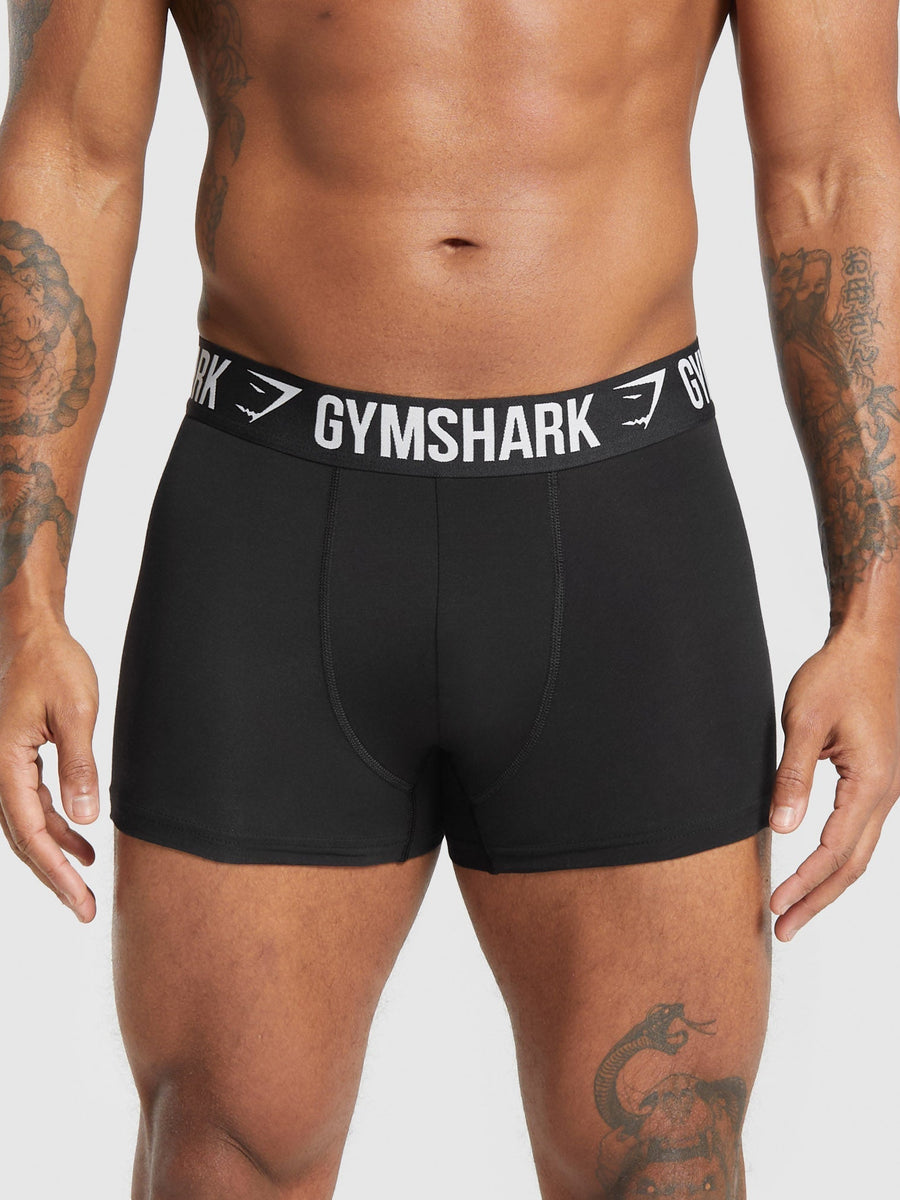 Gymshark Boxer Brief 3PK — Black/Graphite Grey — 2