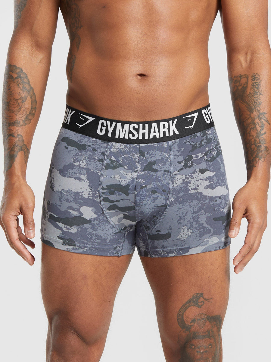 Gymshark Boxer Brief 3PK — Black/Graphite Grey — 4