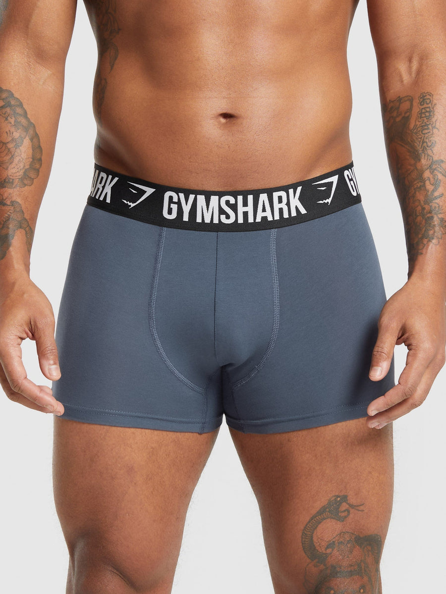 Gymshark Boxer Brief 3PK — Black/Graphite Grey — 5