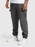 Gymshark Heavyweight Washed Cargo Joggers — Black/Solid Flat Oil Dye — 1