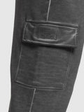 Gymshark Heavyweight Washed Cargo Joggers — Black/Solid Flat Oil Dye — 6