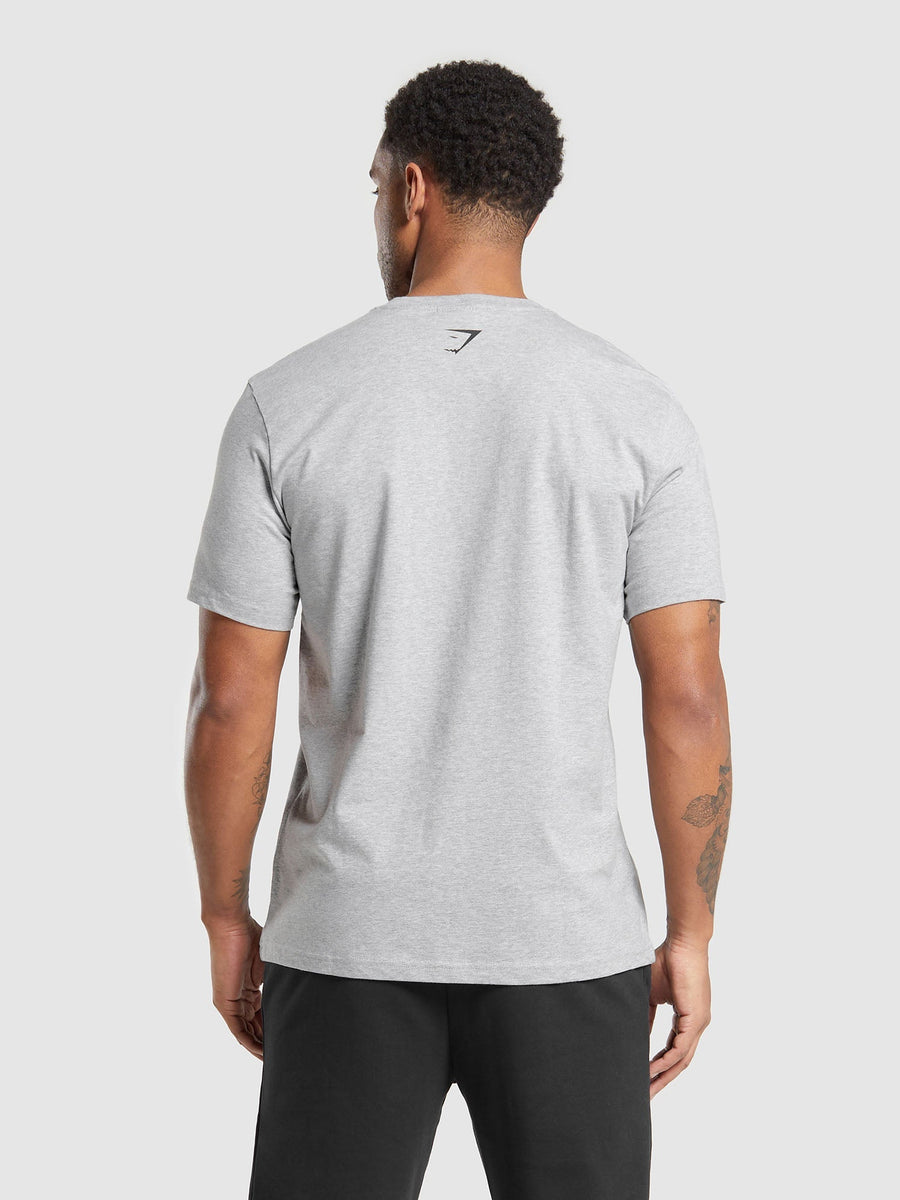 Gymshark Lifting Club T-Shirt — Light Grey Core Marl — 2