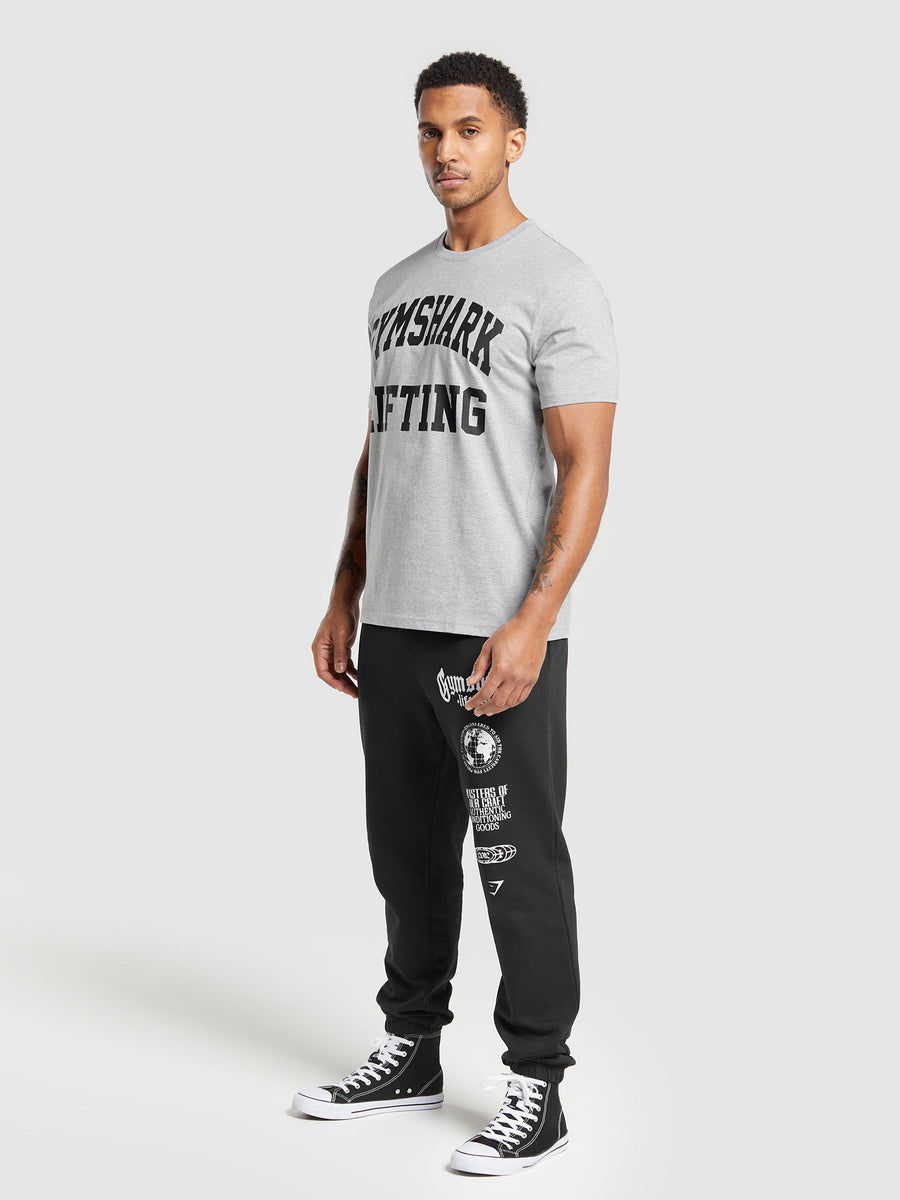 Gymshark Lifting Club T-Shirt — Light Grey Core Marl — 4