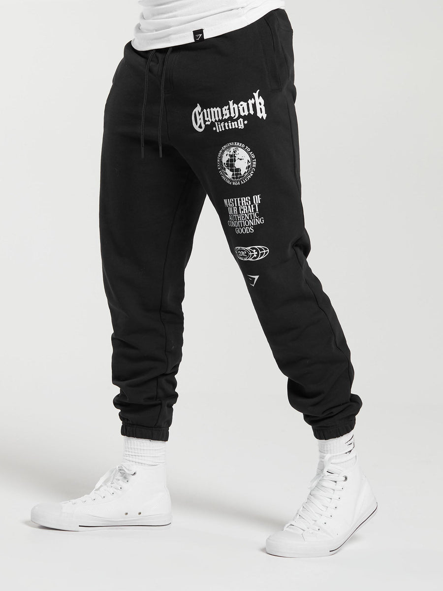 Gymshark Global Lifting Oversized Joggers — Black — 4